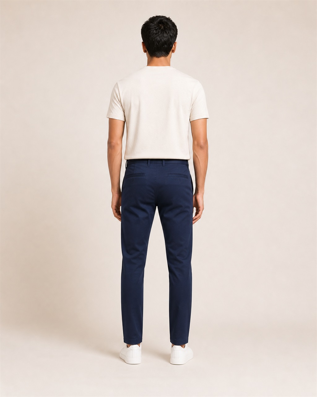 Men's Essential Cotton Chinos — 5 New Colours — back view