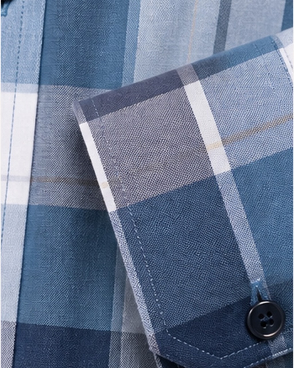 Chic Checks Shirt – Export Quality Fashion and Comfort Combined closeup view