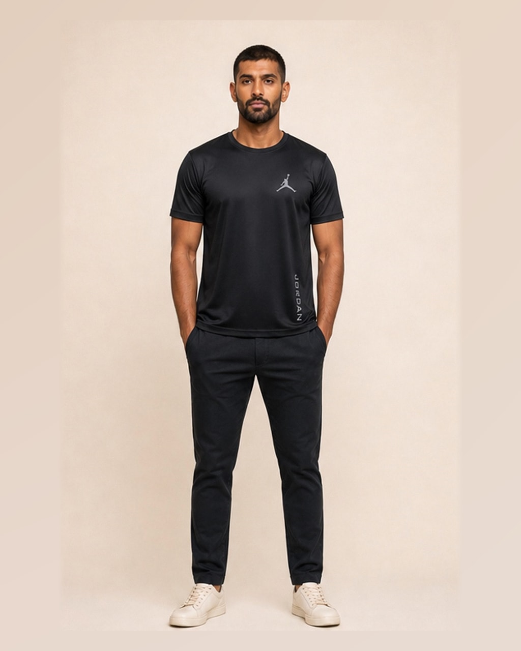 Reflective Logo Black Dry Fit Tee
