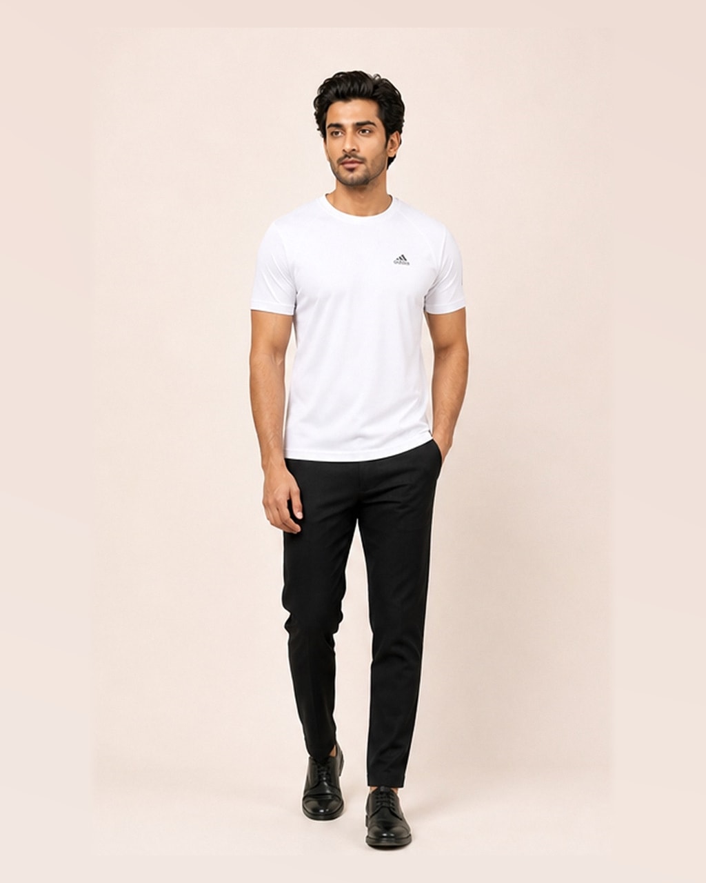 Reflective Logo White Dry Fit Tee
