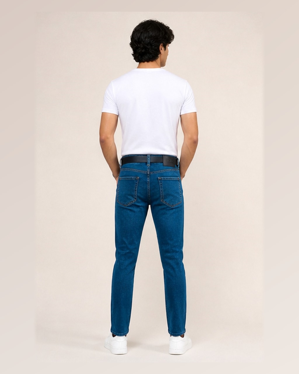 FlexFit Blue Denim Jeans – Ultimate Style Upgrade! — back view