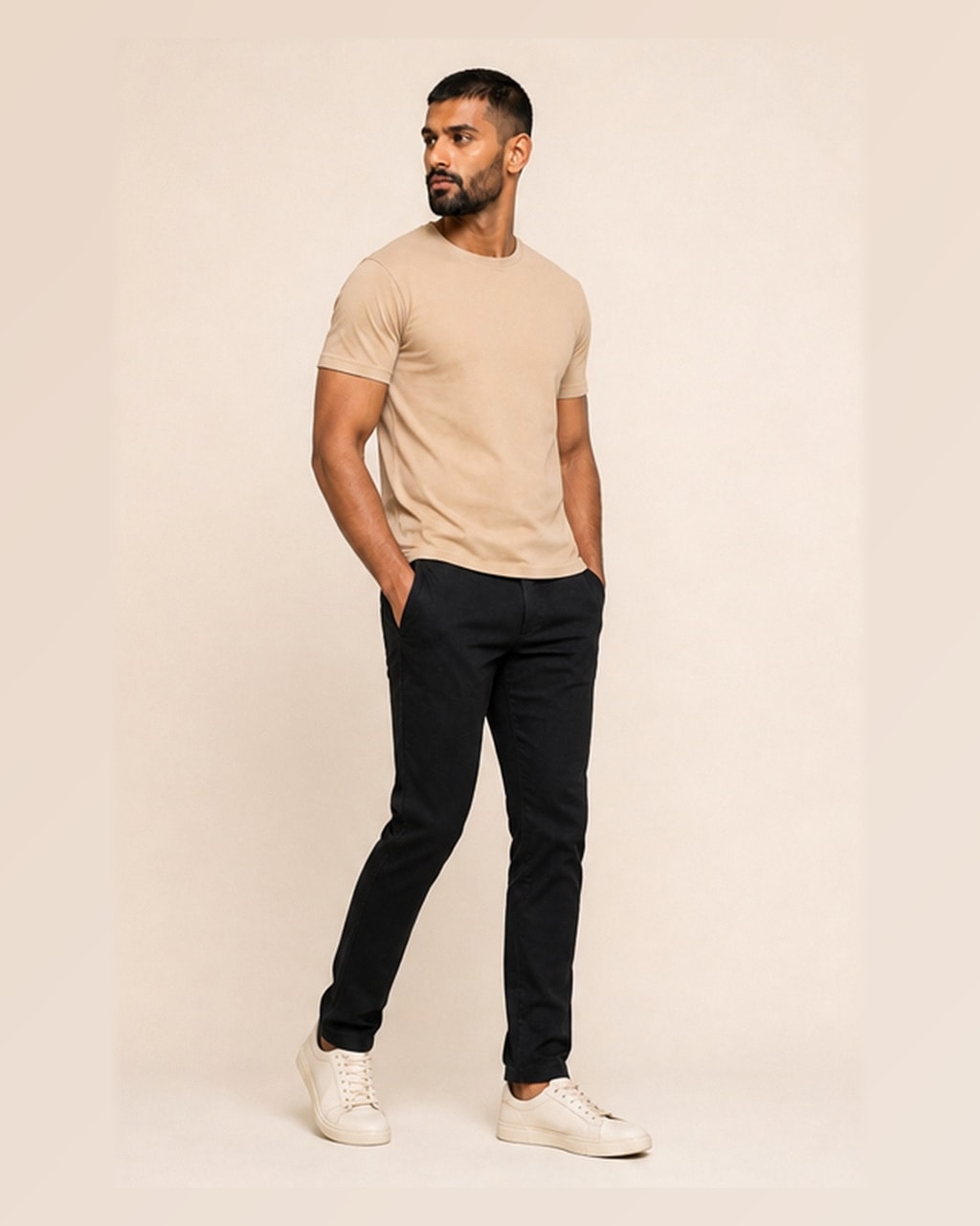 FlexFit Pure Black Denim Jeans – Ultimate Style Upgrade! side view