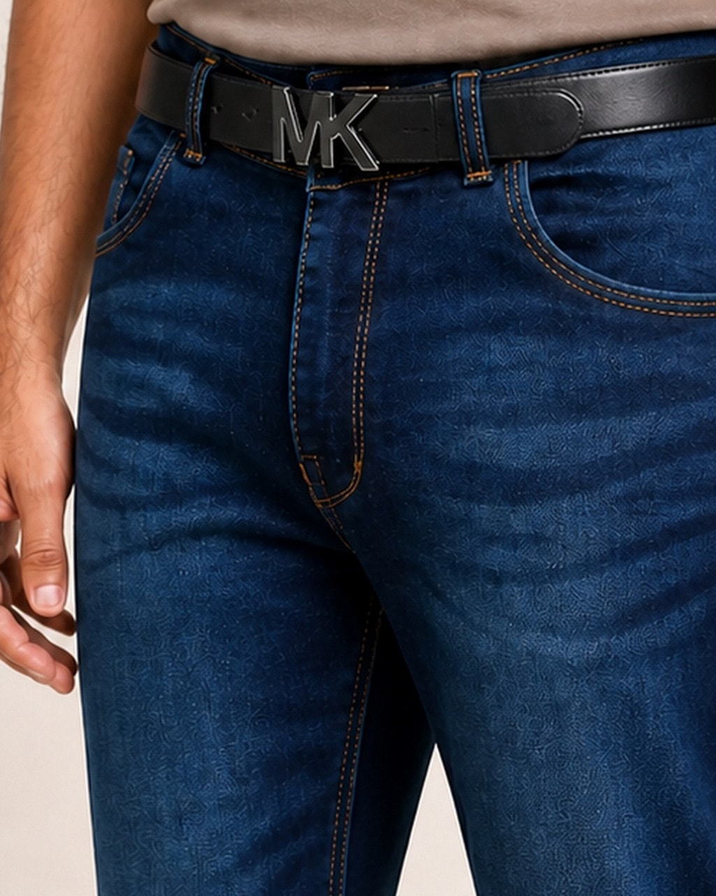FlexFit Dark Blue Denim Jeans – Ultimate Style Upgrade! detail view