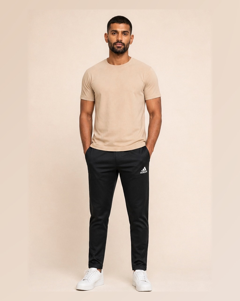 Reflector Logo Men Sports Black Trouser – Sporty Style, Unmatched Performance
