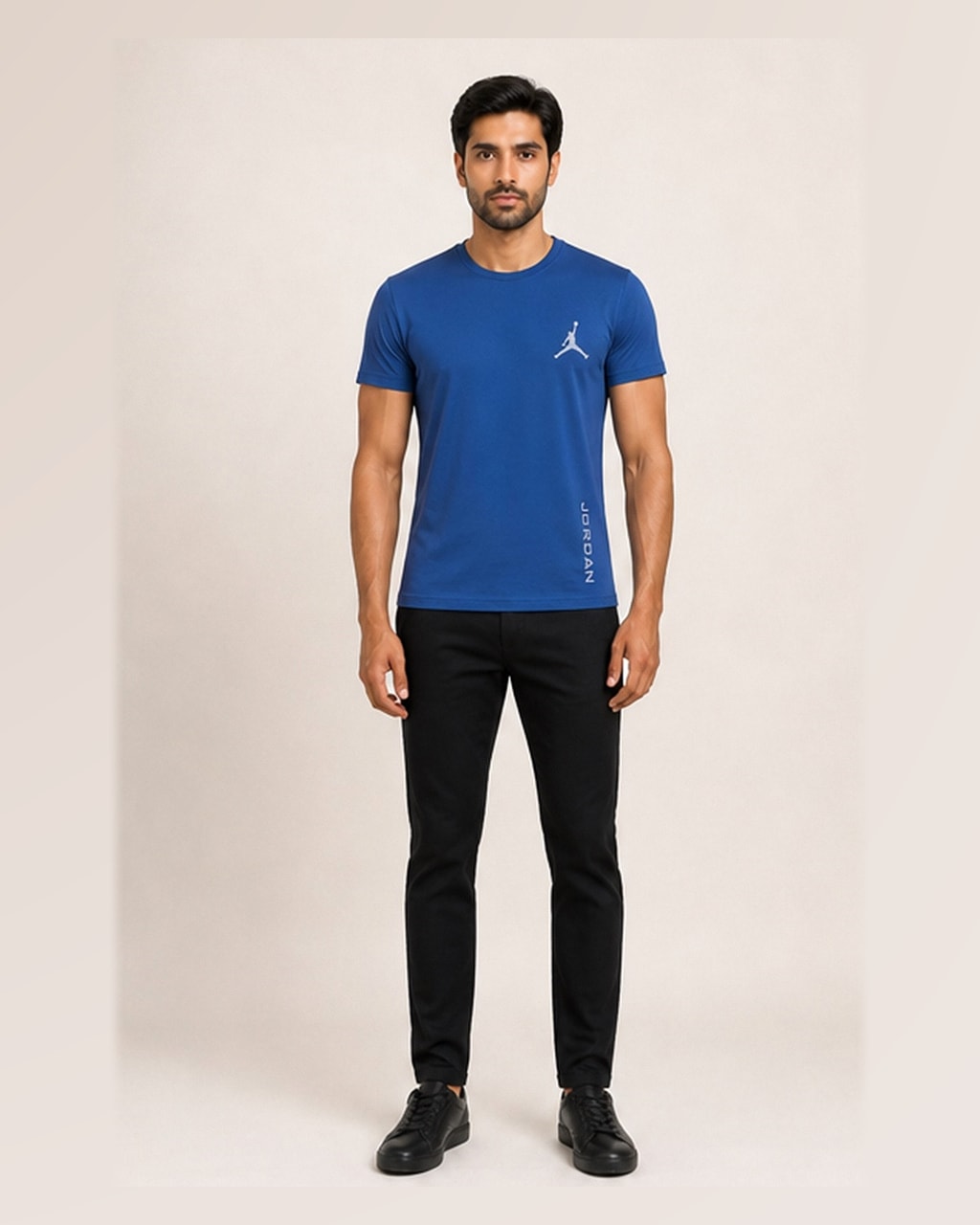 Reflective Logo Blue Dry Fit Tee