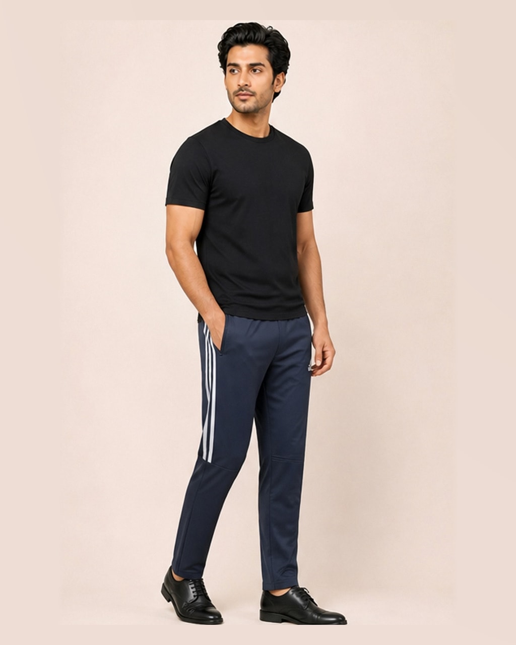Reflector Logo Men Sports Gray Premium Trouser side view