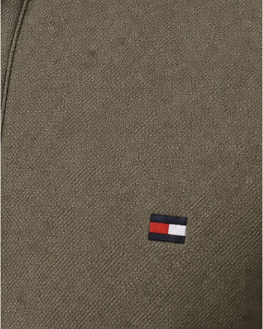Tommy Premium Plain Smokey Grey Polo T-Shirt for Men closeup view