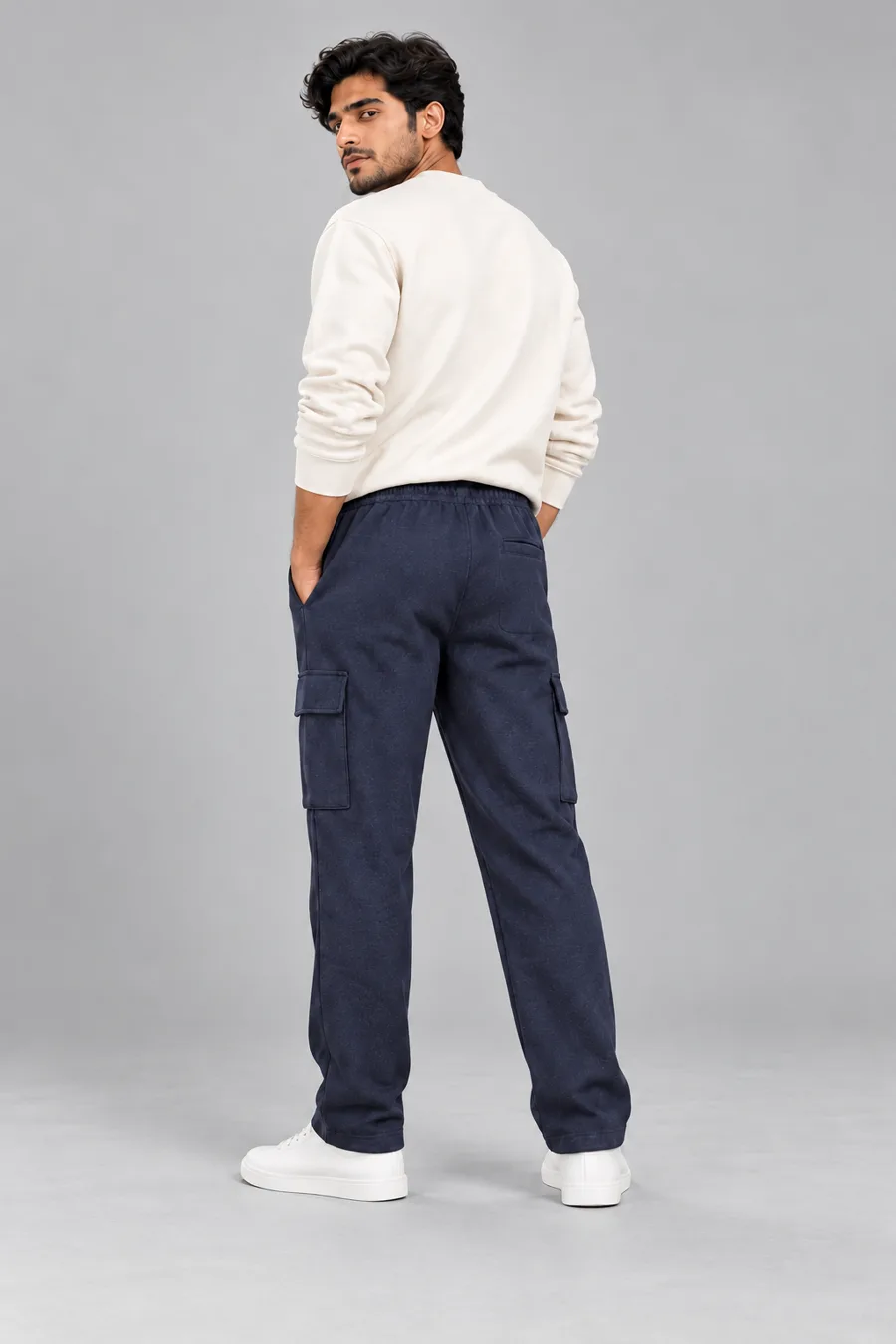 Men's Winter Fleece Cargo Joggers