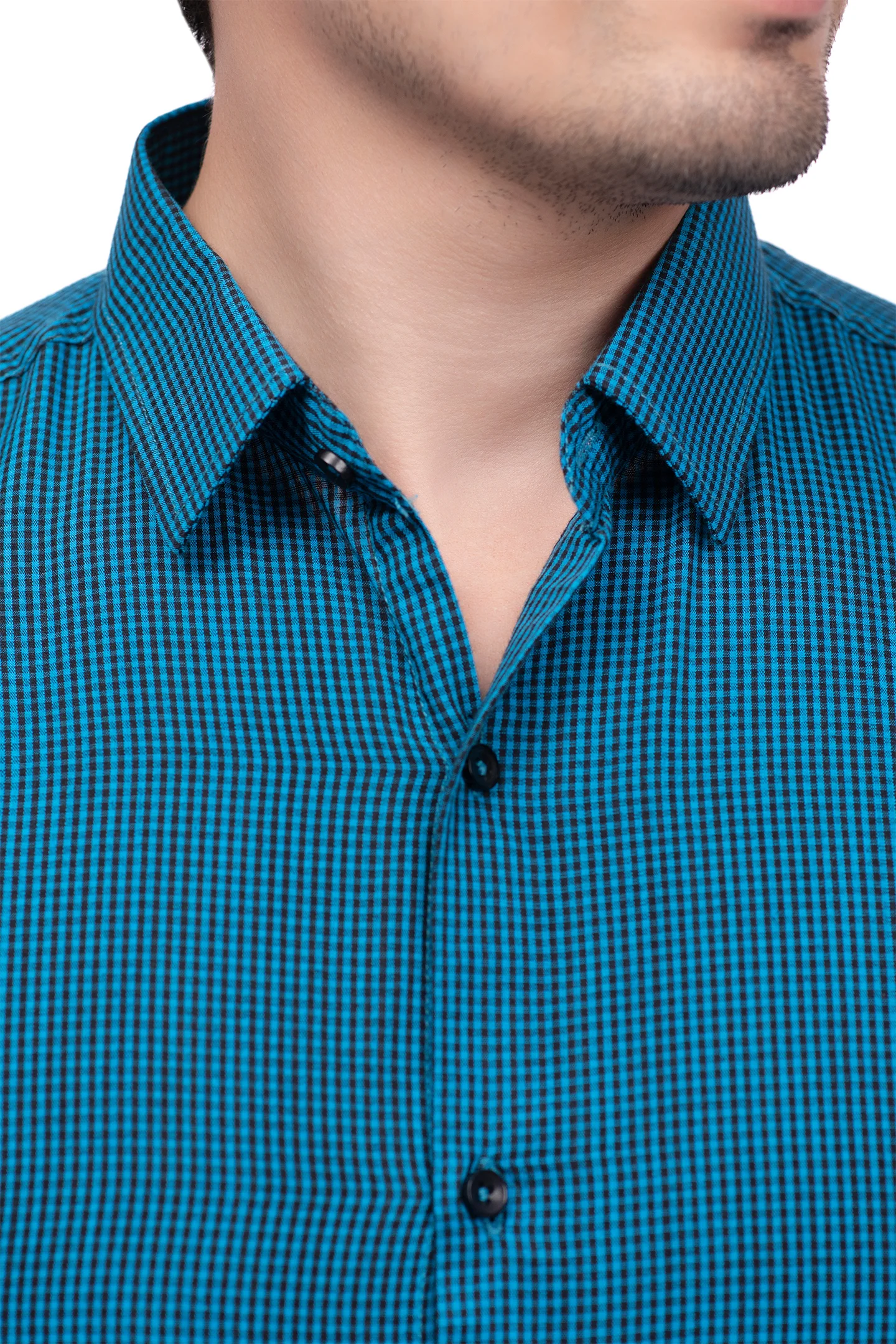 Chic Black and Blue Checks Shirt - Export Quality Fashion and Comfort Combined - Image 5