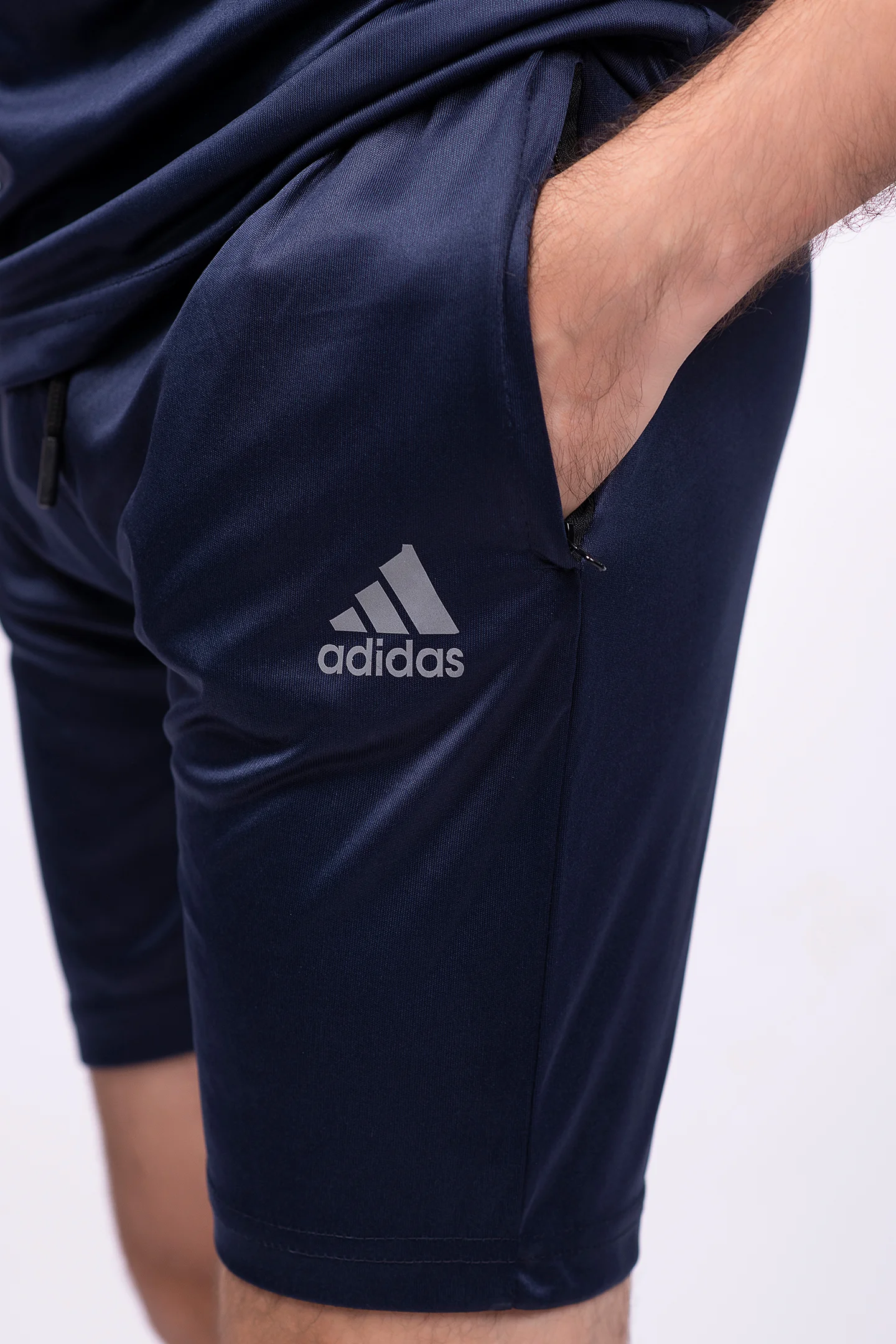 Reflective Logo Round Neck Blue Tracksuit - Image 5