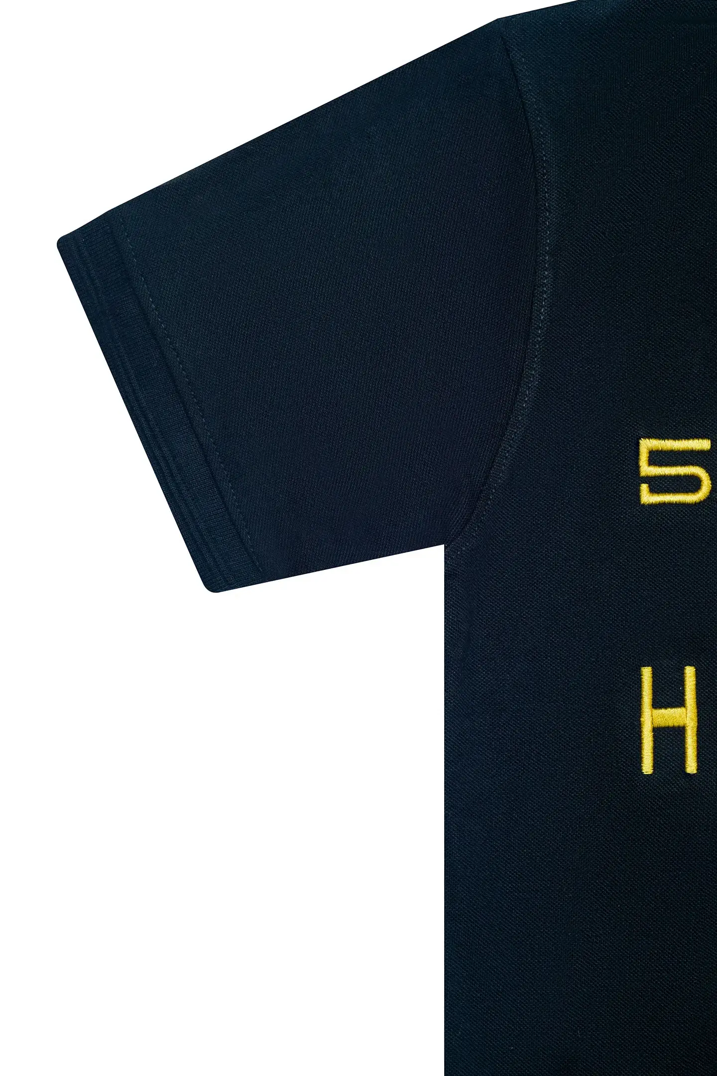 Hackett Lions Patch Classic Fit Black Premium Polo - Image 3