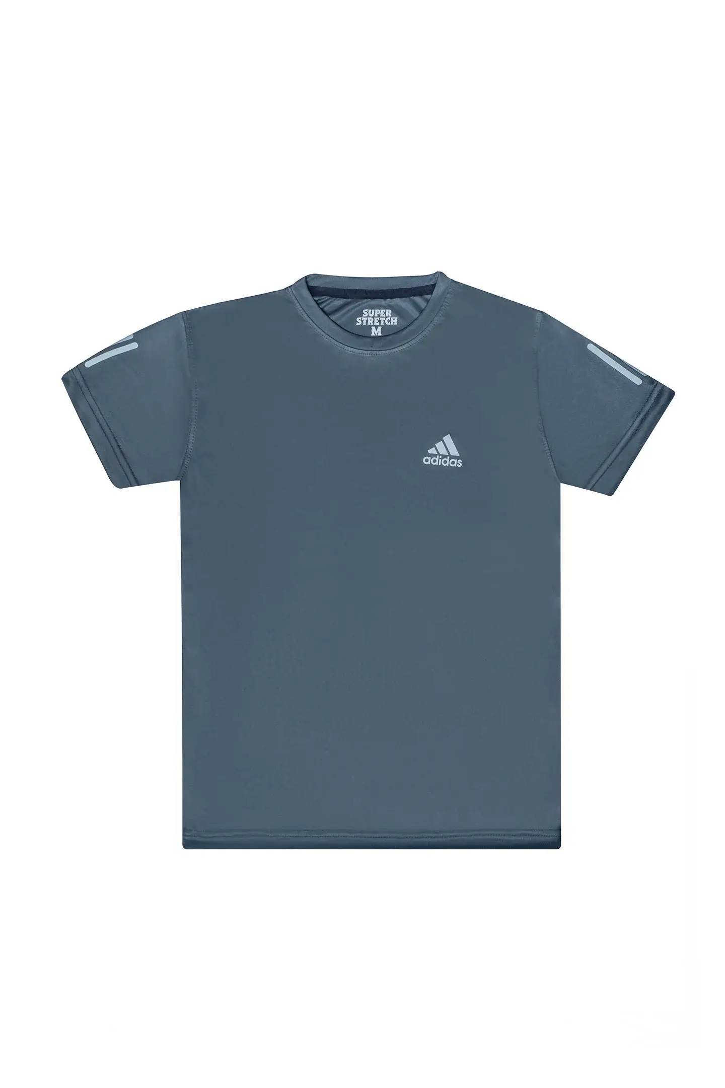 Reflective Logo Round Neck Dark Gray Tracksuit